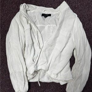 Forever 21 White Textured Jacket